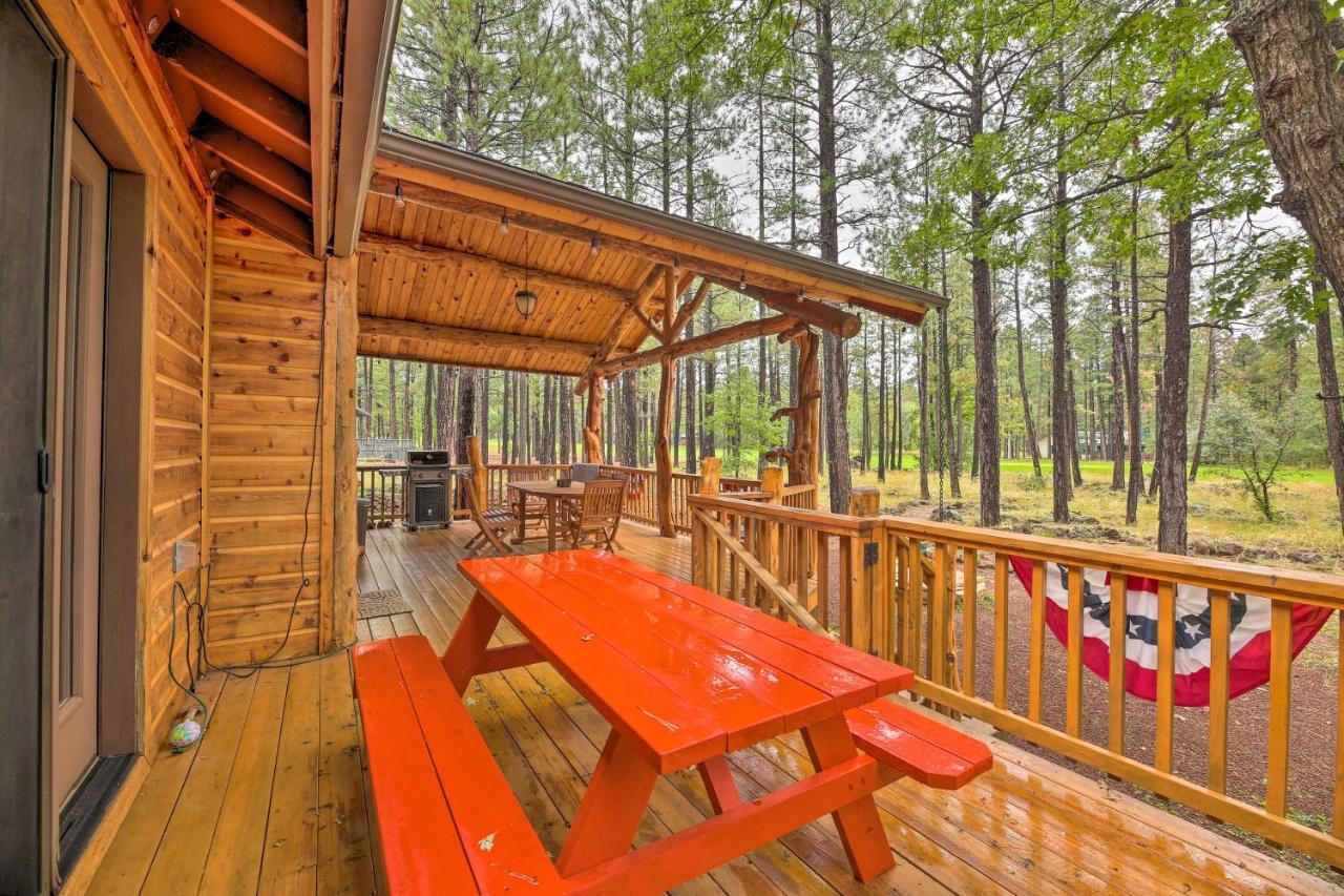 Lush Pinetop Retreat With Large Deck And Wooded Yard! Exterior foto