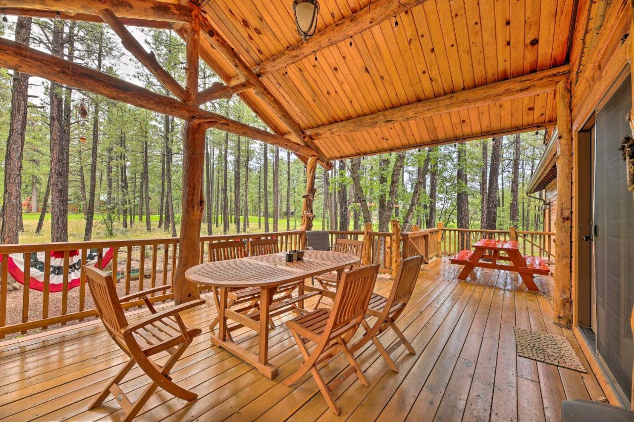 Lush Pinetop Retreat With Large Deck And Wooded Yard! Exterior foto